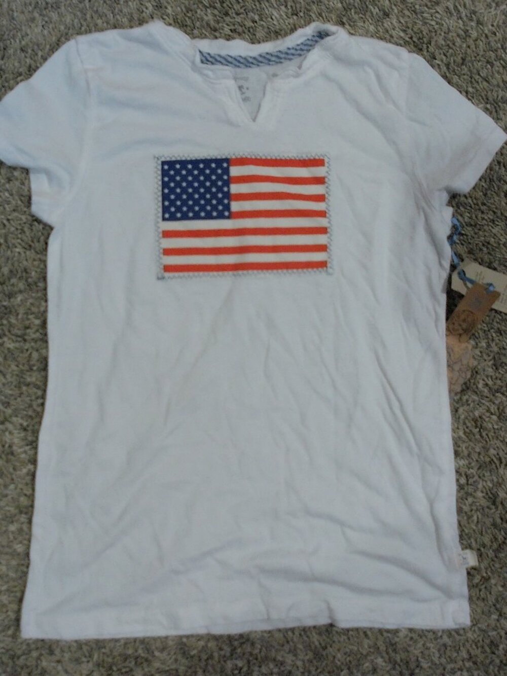 100% Cotton American Flag Tee